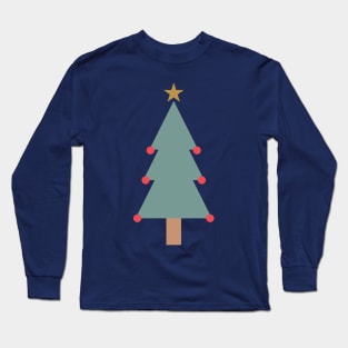 Decorated Christmas Tree (Arctic) Long Sleeve T-Shirt